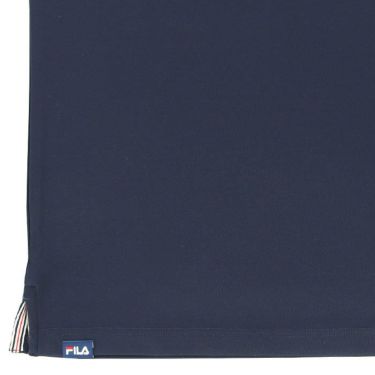 フィラ FILA　メンズ ロゴデザインプリント 配色切替 ストレッチ 半袖 モックネックシャツ 743-601　2023年モデル 詳細5