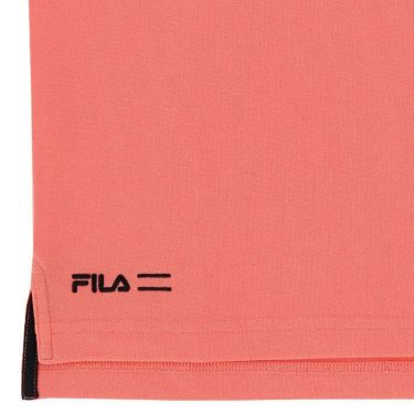 フィラ FILA　メンズ 鹿の子 ロゴ刺繍 バイカラー ライン切替 半袖 ポロシャツ 743-643　2023年モデル 詳細4