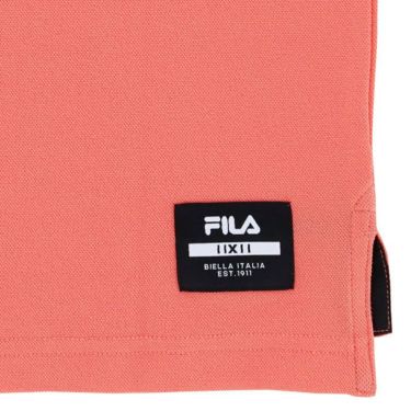 フィラ FILA　メンズ 鹿の子 ロゴ刺繍 バイカラー ライン切替 半袖 ポロシャツ 743-643　2023年モデル 詳細5