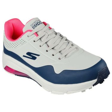 スケッチャーズ SKECHERS　GO GOLF スケッチエア ドス　レディース スパイクレス ゴルフシューズ 123004 GRAY/NAVY（GYNV）