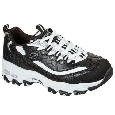 スケッチャーズ SKECHERS　GO GOLF ディーライツ　レディース スパイクレス ゴルフシューズ 123998 BLACK/WHITE（BKW）