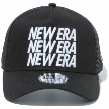 ニューエラ NEW ERA　キャップ 9FORTY A-Frame トラッカー In a Row ワードマークロゴ 13515876 ブラック　2023年モデル 詳細1