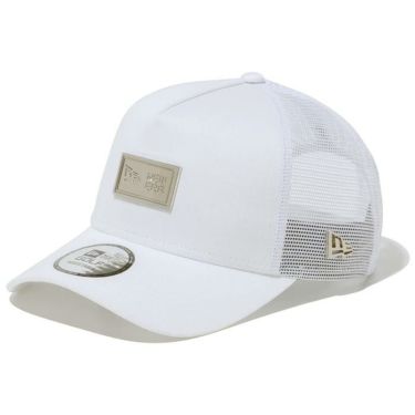 ニューエラ NEW ERA　キャップ 9FORTY A-Frame トラッカー Metal Box Logo メタルプレート 13517933 ホワイト　2023年モデル ホワイト（13517933）