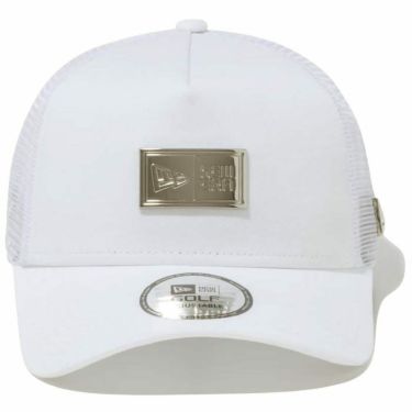 ニューエラ NEW ERA　キャップ 9FORTY A-Frame トラッカー Metal Box Logo メタルプレート 13517933 ホワイト　2023年モデル 詳細1