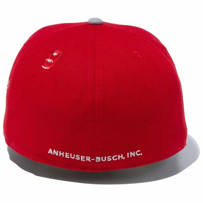 ニューエラ NEW ERA　キャップ 59FIFTY Budweiser バドワイザー ラベルロゴ 13534564 スカーレット　2023年モデル 詳細3