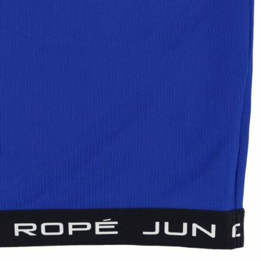 ジュン アンド ロペ JUN ＆ ROPE　レディース ロゴプリント メッシュ生地 ストレッチ フレンチスリーブ ハーフジップシャツ ERM43100　2023年モデル 詳細4