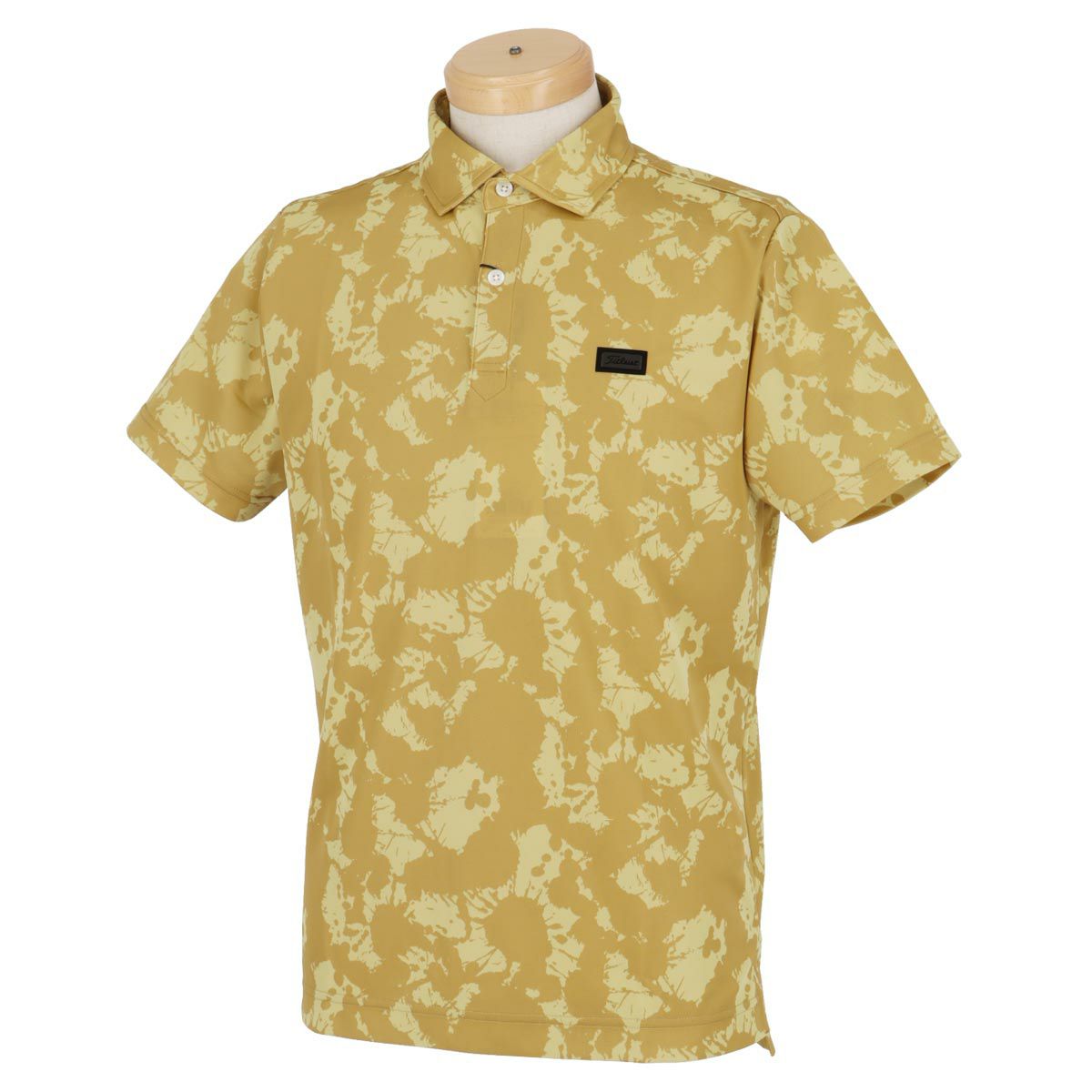 タイトリスト Titleist　メンズ スプラッシュ柄 半袖 ポロシャツ TKPMS122J　2023年モデル ベージュ（42）