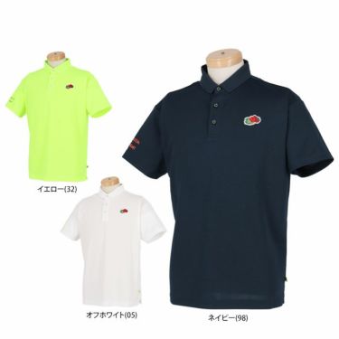 ビバハート VIVA HEART　メンズ FRUIT OF THE LOOM コラボ ワッペン バックプリント 半袖 ポロシャツ 011-28540　2023年モデル
