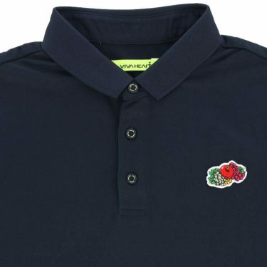ビバハート VIVA HEART　メンズ FRUIT OF THE LOOM コラボ ワッペン バックプリント 半袖 ポロシャツ 011-28540　2023年モデル 詳細3