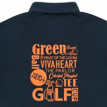 ビバハート VIVA HEART　メンズ FRUIT OF THE LOOM コラボ ワッペン バックプリント 半袖 ポロシャツ 011-28540　2023年モデル 詳細4