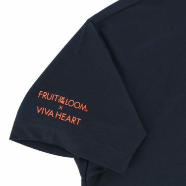 ビバハート VIVA HEART　メンズ FRUIT OF THE LOOM コラボ ワッペン バックプリント 半袖 ポロシャツ 011-28540　2023年モデル 詳細5