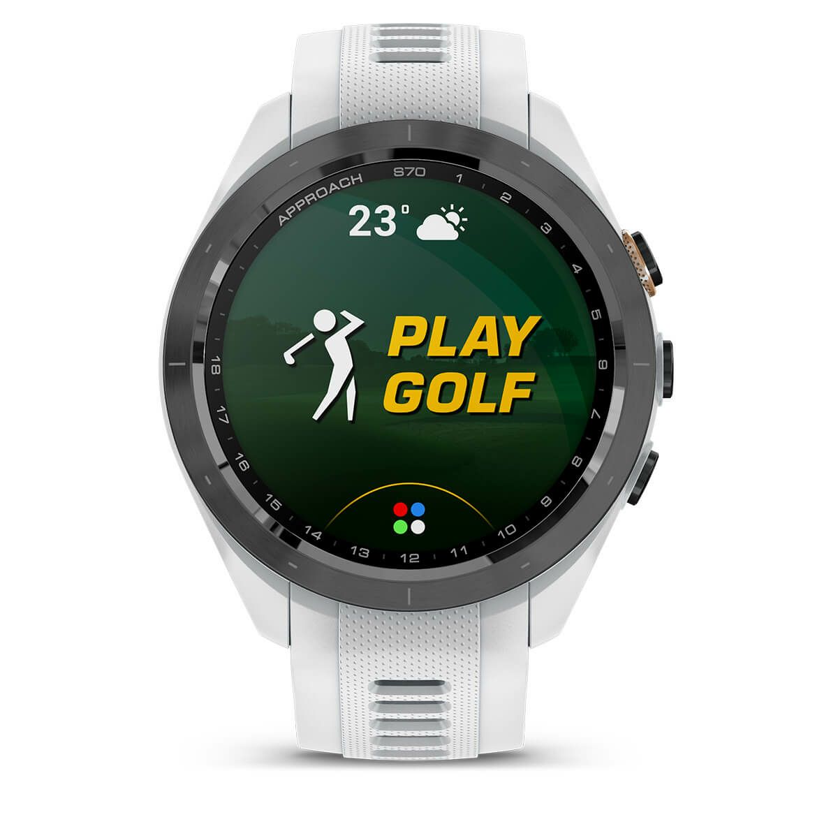 Garmin ガーミン　Approach S70 42mm ホワイト AMOLEDディスプレイ Suica対応　010-02746-20　詳細2