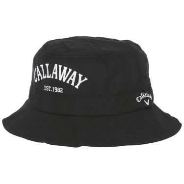キャロウェイ Callaway　メンズ ロゴ刺繍 バケットハット C23191117 1010 ブラック　2023年モデル ブラック（1010）