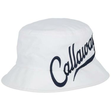 キャロウェイ Callaway　レディース ロゴ刺繍 バケットハット C23191205 1030 ホワイト　2023年モデル ホワイト（1030）