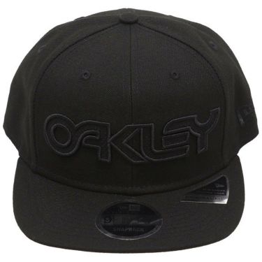 オークリー OAKLEY　メンズ New Eraコラボ 9FIFTY B1B MESHED FB HAT ロゴ刺繍 フラットブリム キャップ FOS900728 02E ブラックアウト　2023年モデル 詳細1