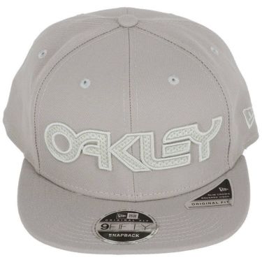 オークリー OAKLEY　メンズ New Eraコラボ 9FIFTY B1B MESHED FB HAT ロゴ刺繍 フラットブリム キャップ FOS900728 22Y ストーングレー　2023年モデル 詳細1