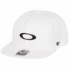 オークリー OAKLEY　メンズ '47コラボ 47 OAKLEY B1B ELLIPSE HAT ロゴ刺繍 フラットブリム キャップ FOS901222 100 ホワイト　2023年モデル ホワイト（100）