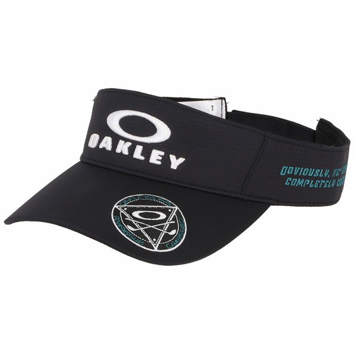 オークリー OAKLEY　メンズ OAKLEY FIXED VISOR 23.0 ロゴ刺繍 サンバイザー FOS901403 02E ブラックアウト　2023年モデル ブラックアウト（02E）