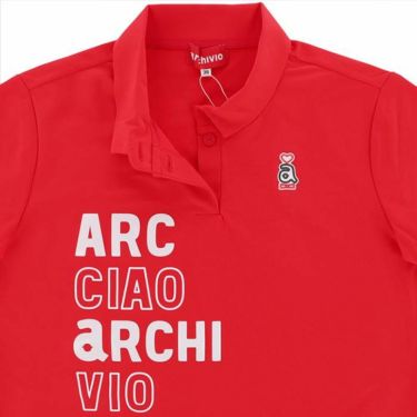 アルチビオ archivio　レディース ロゴプリント UVケア 半袖 ポロシャツ　2023年モデル 詳細3