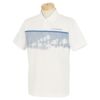 ロサーセン Rosasen　メンズ リゾート柄 グラフィックプリント 半袖 ポロシャツ　2023年モデル オフホワイト（05）
