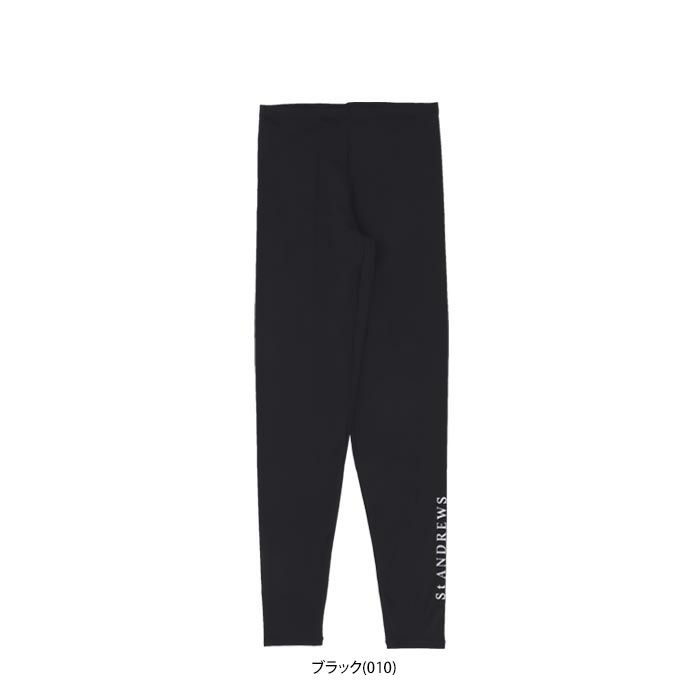 セントアンドリュース St ANDREWS　レディース シルバーロゴプリント レギンス　2023年モデル 詳細1