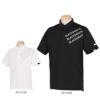 ブラック＆ホワイト Black＆White　ホワイトライン メンズ ロゴプリント ライン切替 ストレッチ 半袖 ポロシャツ BGS9503WI　2023年モデル