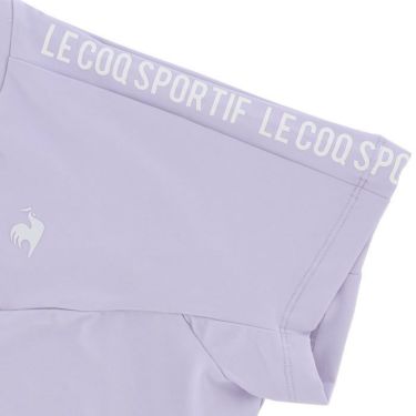 ルコック Le coq sportif　レディース RIJOUME ロゴプリント レース ストレッチ 半袖 モックネックシャツ QGWVJA22　2023年モデル 詳細2