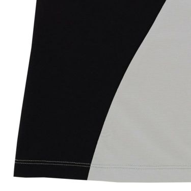デサントゴルフ DESCENTE GOLF　レディース ロゴプリント バイカラー ストレッチ 半袖 モックネックシャツ DGWVJA20　2023年モデル 詳細2
