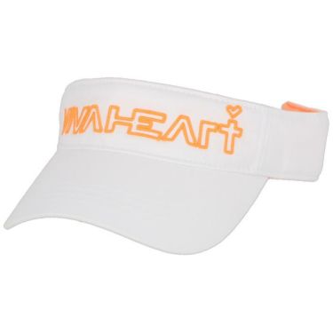 ビバハート VIVA HEART　レディース ラインロゴ サンバイザー 013-58260 05 オフホワイト　2023年モデル オフホワイト（05）