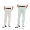 デサントゴルフ DESCENTE GOLF　メンズ ロゴプリント サッカー生地 ストレッチ ロングパンツ DGMVJD06　2023年モデル [裾上げ対応1●]