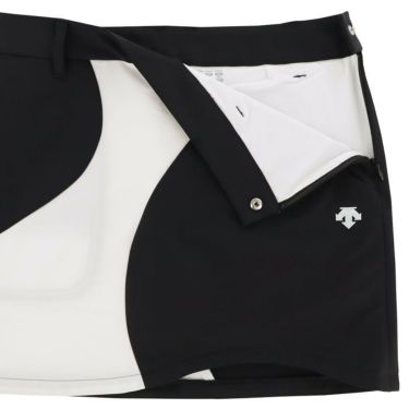 デサントゴルフ DESCENTE GOLF　レディース ロゴデザイン バイカラー ストレッチ インナーパンツ一体型 スカート DGWVJE09　2023年モデル 詳細4