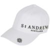 セントアンドリュース St ANDREWS　ユニセックス ツイル サイドロゴ キャップ 042-3987351 030 ホワイト　2023年モデル ホワイト（030）