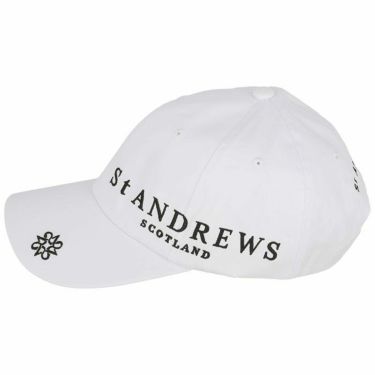 セントアンドリュース St ANDREWS　ツイル サイドロゴ キャップ 042-3987351 030 ホワイト　2023年モデル 詳細2