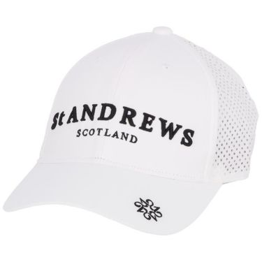セントアンドリュース St ANDREWS　パンチング メッシュ キャップ 042-3187553 030 ホワイト　2023年モデル ホワイト（030）