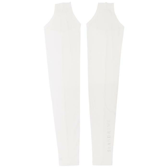 セントアンドリュース St ANDREWS　レディース ロゴプリント アームカバー 042-3984456 030 ホワイト　2023年モデル ホワイト（030）