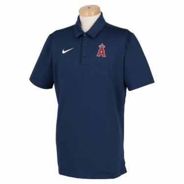 ナイキ NIKE　Team Agility Logo Franchise Polo Los Angeles Angels MLB ロサンゼルス・エンゼルス メンズ 半袖 ポロシャツ NKNB-44B-ANG-03S MIDNIGHT NAVY　2023年モデル NAVY