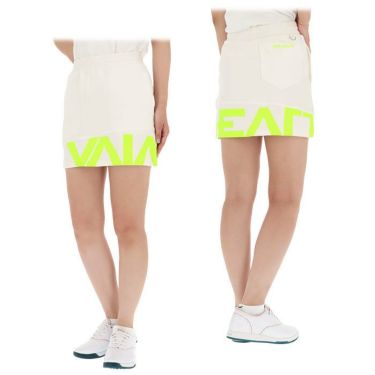 ビバハート VIVA HEART　レディース ビッグロゴプリント 切替デザイン ダンボールニット スカート 012-78443　2023年モデル 詳細2