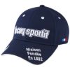 ルコック Le coq sportif　メンズ コットンツイル キャップ QGBVJC00 NV00 ネイビー　2023年モデル ネイビー（NV00）