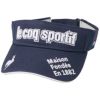 ルコック Le coq sportif　メンズ コットンツイル サンバイザー QGBVJC50 NV00 ネイビー　2023年モデル ネイビー（NV00）