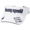 ルコック Le coq sportif　メンズ コットンツイル サンバイザー QGBVJC50 WH00 ホワイト　2023年モデル ホワイト（WH00）