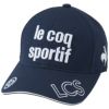 ルコック Le coq sportif　レディース コットンツイル キャップ QGCVJC00 NV00 ネイビー　2023年モデル ネイビー（NV00）