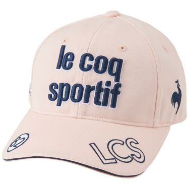 ルコック Le coq sportif　レディース コットンツイル キャップ QGCVJC00 PK00 ピンク　2023年モデル ピンク（PK00）