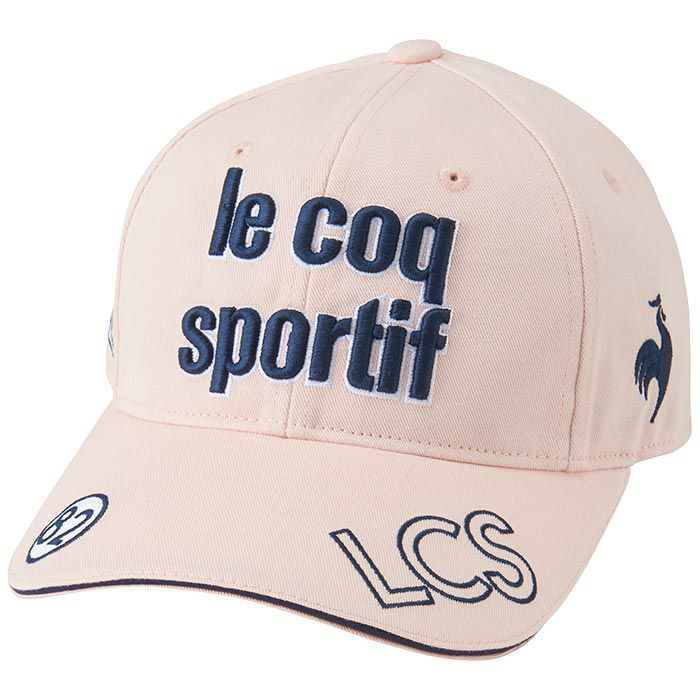 ルコック Le coq sportif　レディース コットンツイル キャップ QGCVJC00 PK00 ピンク　2023年モデル ピンク（PK00）