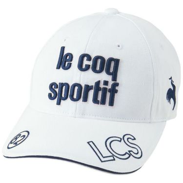 ルコック Le coq sportif　レディース コットンツイル キャップ QGCVJC00 WH00 ホワイト　2023年モデル ホワイト（WH00）