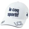 ルコック Le coq sportif　レディース コットンツイル キャップ QGCVJC00 WH00 ホワイト　2023年モデル ホワイト（WH00）