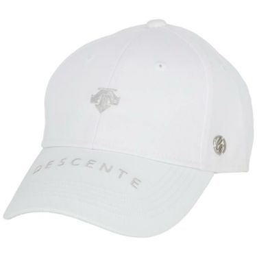 デサントゴルフ DESCENTE GOLF　レディース コットンツイル ベーシック キャップ DGCVJC00 WH00 ホワイト　2023年モデル ホワイト（WH00）