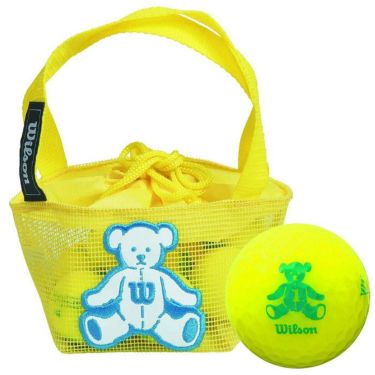 ウィルソン　Wilson BEAR 4 ベア ネット入り ゴルフボール　イエロー（8球入り）