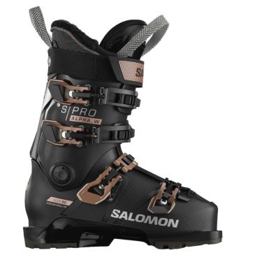 サロモン SALOMON　S/PRO ALPHA 90 W GW S/プロアルファ 90W GW Black / Pink Gold Metallic / Silver　スキーブーツ 2023-2024 詳細1