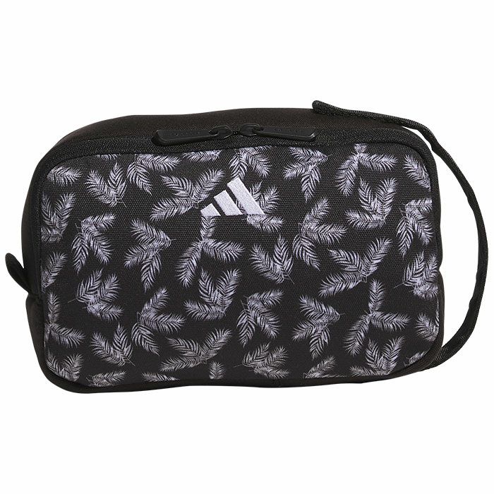 アディダス adidas　ユニセックス パームツリー ラウンドポーチ MMS45 IA9599 ブラック/ホワイト　2023年モデル ブラック/ホワイト（IA9599）