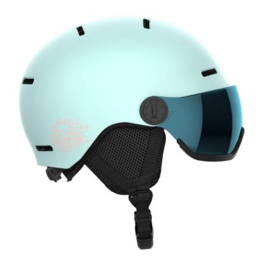 サロモン SALOMON　ORKA VISOR オルカ バイザー Bleached Aqua　スキーヘルメット 2023-2024 詳細1